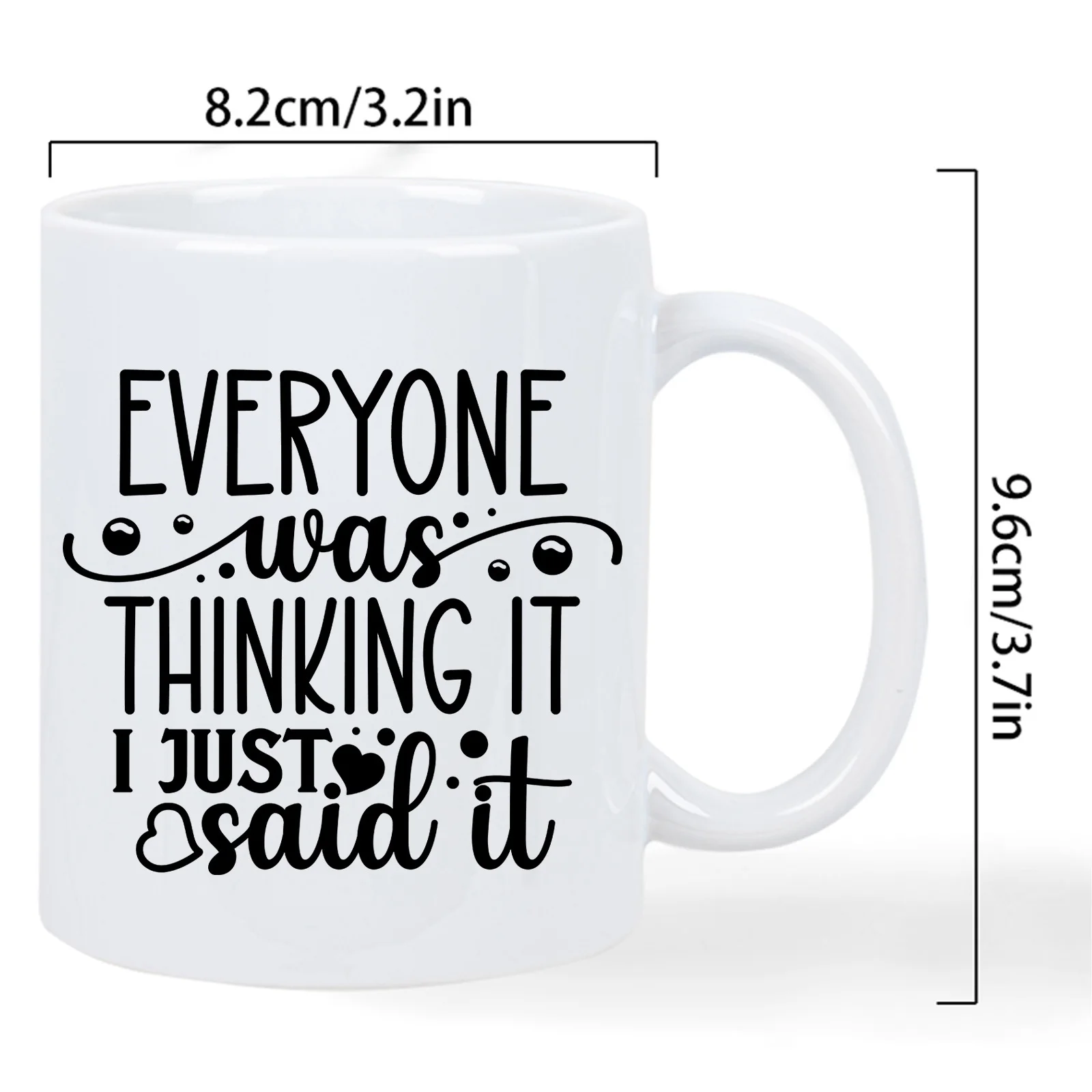 Sparkling Moments White Ceramic Novelty Mug with Thoughtful Conversation Quotes - Elegant Printed Message Cup fo