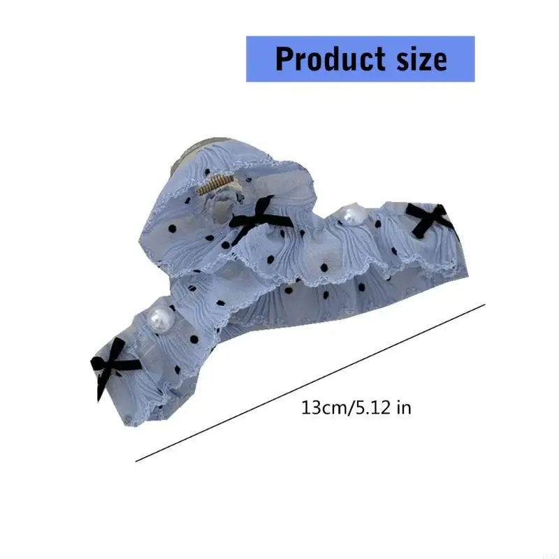 Pinza para acrílica, pinza para con agarre seguro, decoración encaje y puntos, accesorio para cabello a