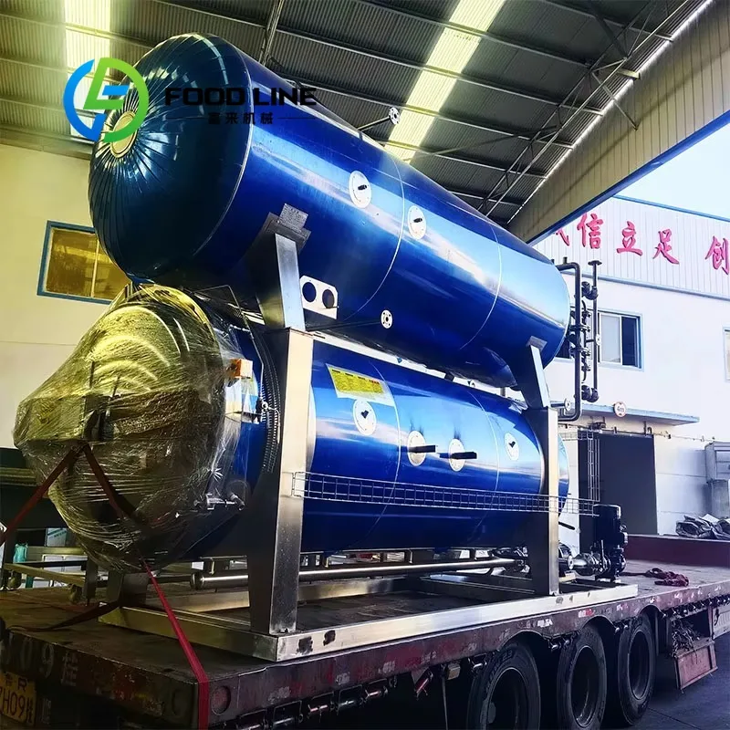 Steam Sterilization Pot Autoclave Large Size Quick Door Lock Easy Loading Unloading Corn Mushroom Canning Factory Direct Sale