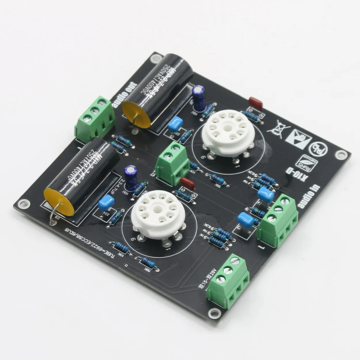 Zestaw lampowego przedwzmacniacza HiFi, płytka przedwzmacniacza stereo oparta na Musical Fidelity X-10D — zdjęcie produktu 2