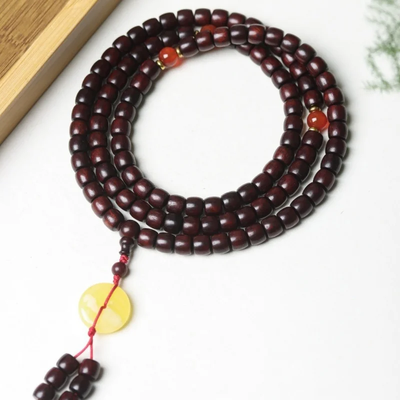 

Natural white jade bodhi root for men and students, 108-bead Buddhist prayer beads bracelet, women's cultural acc