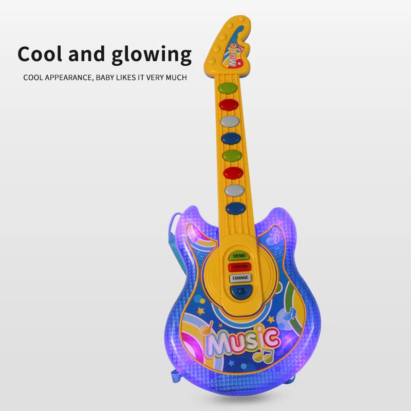 Electric Guitar Toys for Kids Play Education Musical Instrument Montessori Children Musical Instrument Early Learning Toys