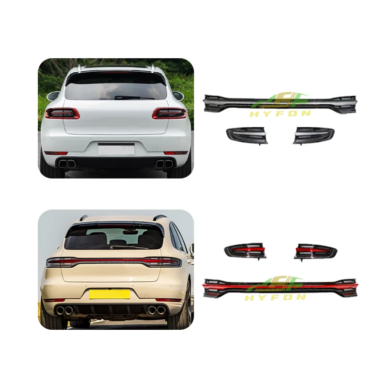 

Для Porsche Macan95B 95B.1 95B.2 95B.3 2014-2024 Обновление Установка через стиль Светодиодные дымчатые задние задние фонари Plug and Play