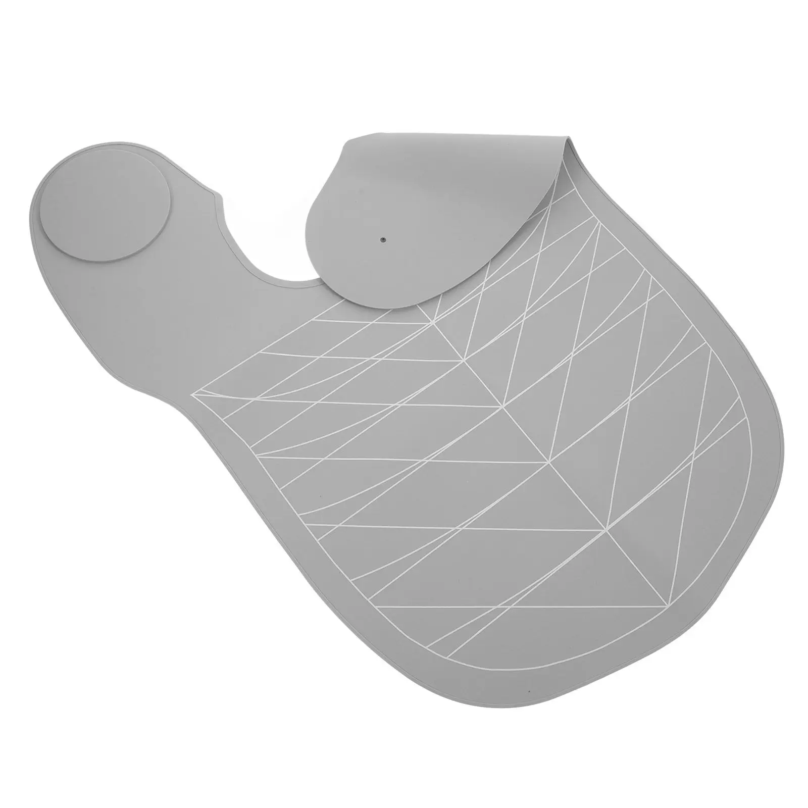 Hair Cutting Guide Collar Soft Silicone Extended Neck Protection Salon Mat Barber Neck Haircut Cape for Stylist