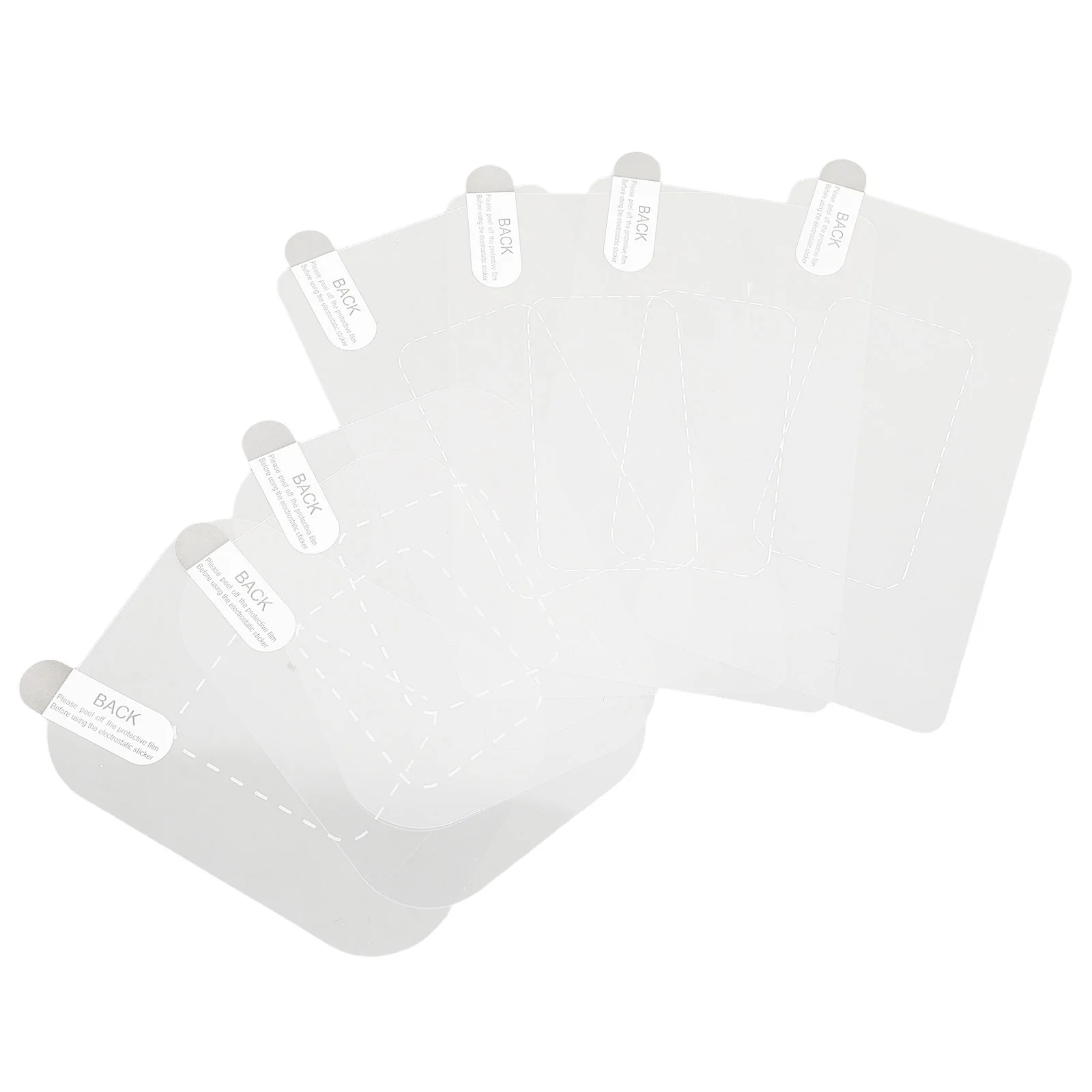 8 יחידות סרט הגנה למצלמת רכב סטטית מדבקה להקלטה ברורה מניעת שריטות דביקה עמידה לחיות מחמד