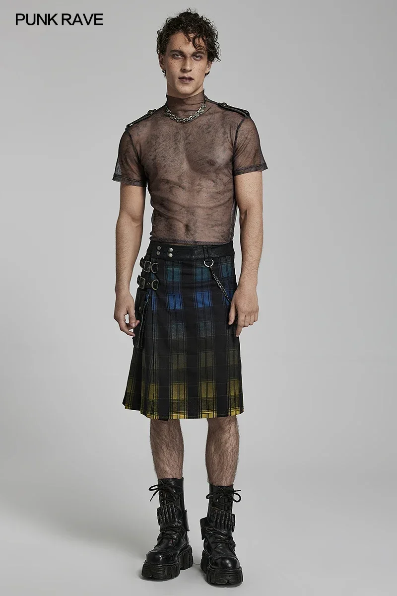 YGSGJSP Kilt Mannen Plus Size Schotse Hybrid Zwart Katoen & Tartan YGSGJSP Kilt Mannen Plus Size Schotse Hybrid Zwart Katoen & Tartan