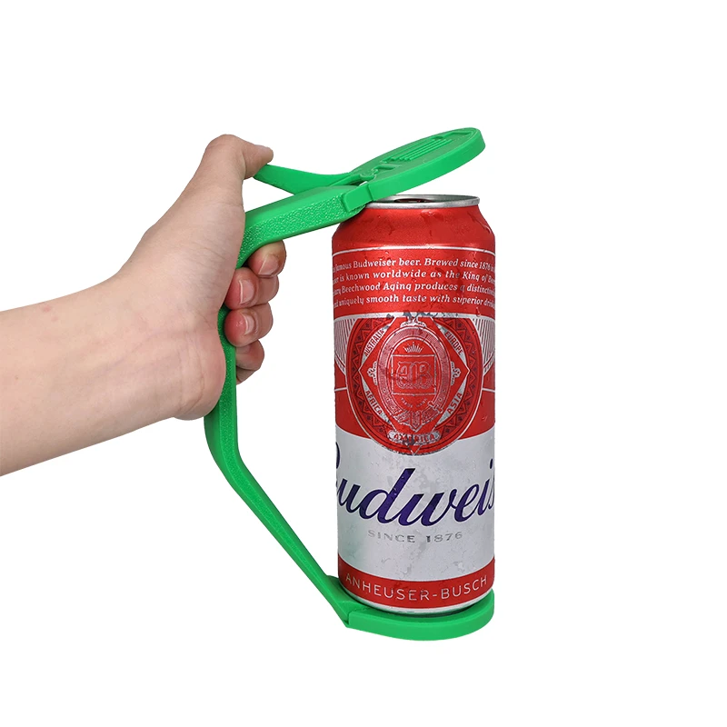Portable Beer Can Holder with Handle, Soda Drink Grip, Anti-Slip Can Gripper for Outdoor Beach Party BBQ Camping view 5