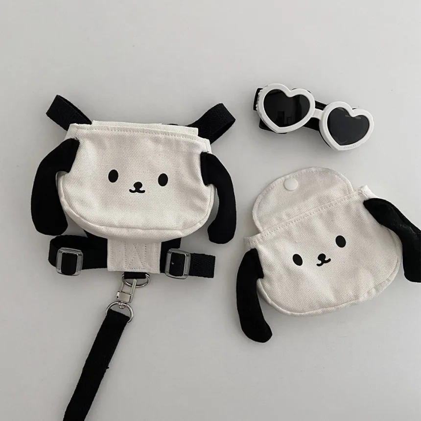 INS Cartoon Shape Dog Backpack No-Pull Pet Harness Vest Dog Poop Bag Dispenser Pickup Bag Pet Products