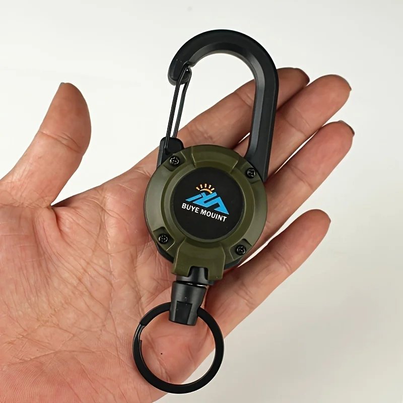 1/2/4/8 قطعة مشبك قابل للسحب في الهواء الطلق - إبزيم سهل السحب - حبل سلك فولاذي - حبل يد مضاد لفقدان الصيد - مشبك تسلق #6