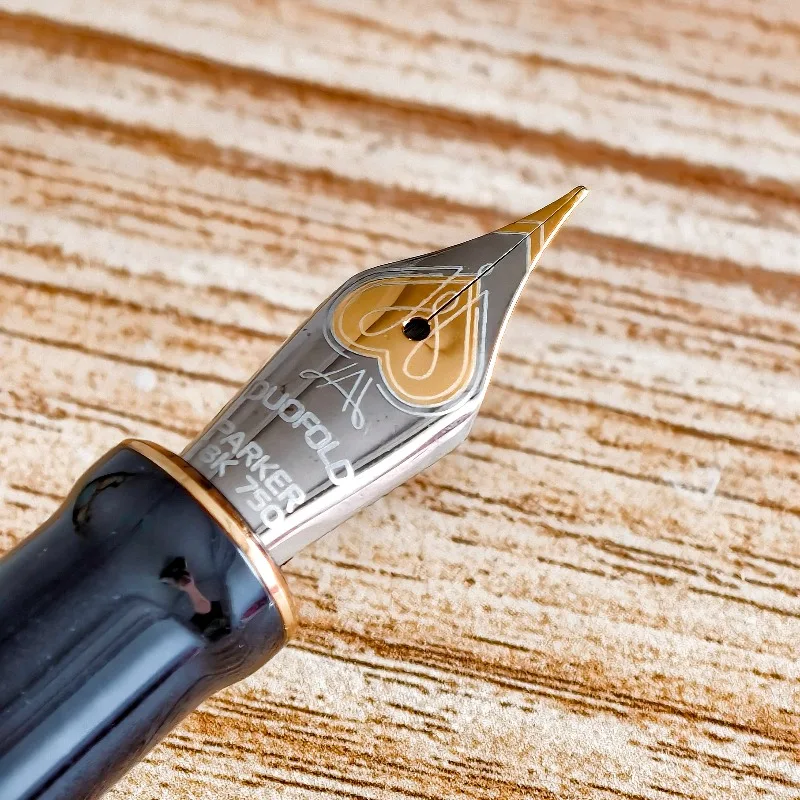 BALAOYE Blade No.6 Long Knife Tip and Nib Fountain Pen Nibs Calligraphy Bird Heart Design Luxury Replacement Tip Writing Gift