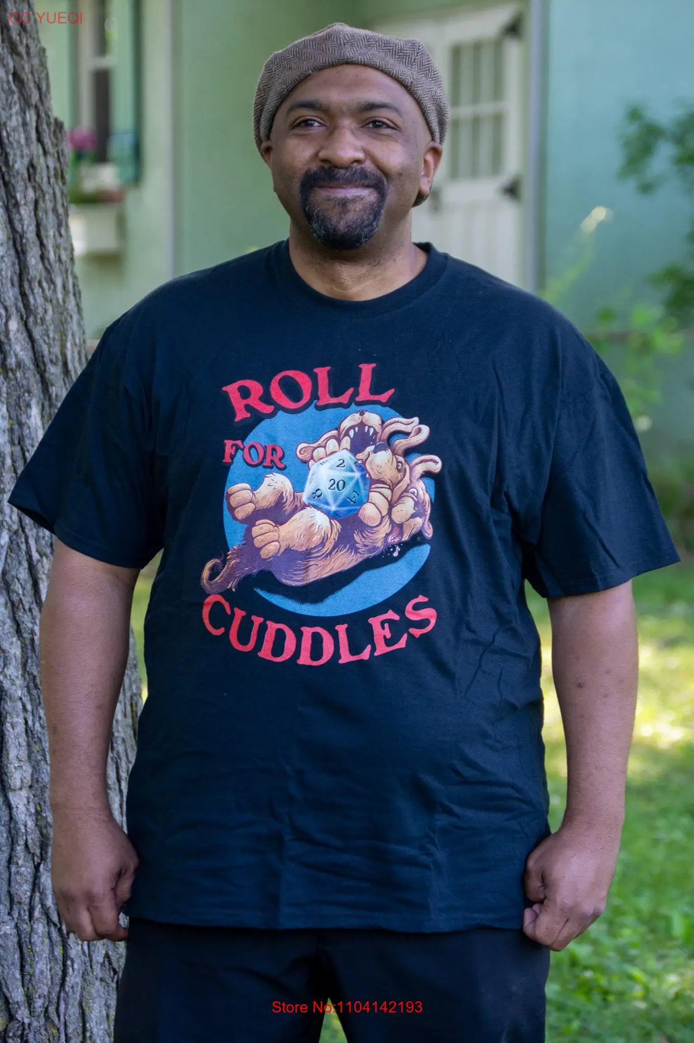 SnarkFish Roll for Cuddles Cerberus T Shirt Men's Fit long or short sleeves