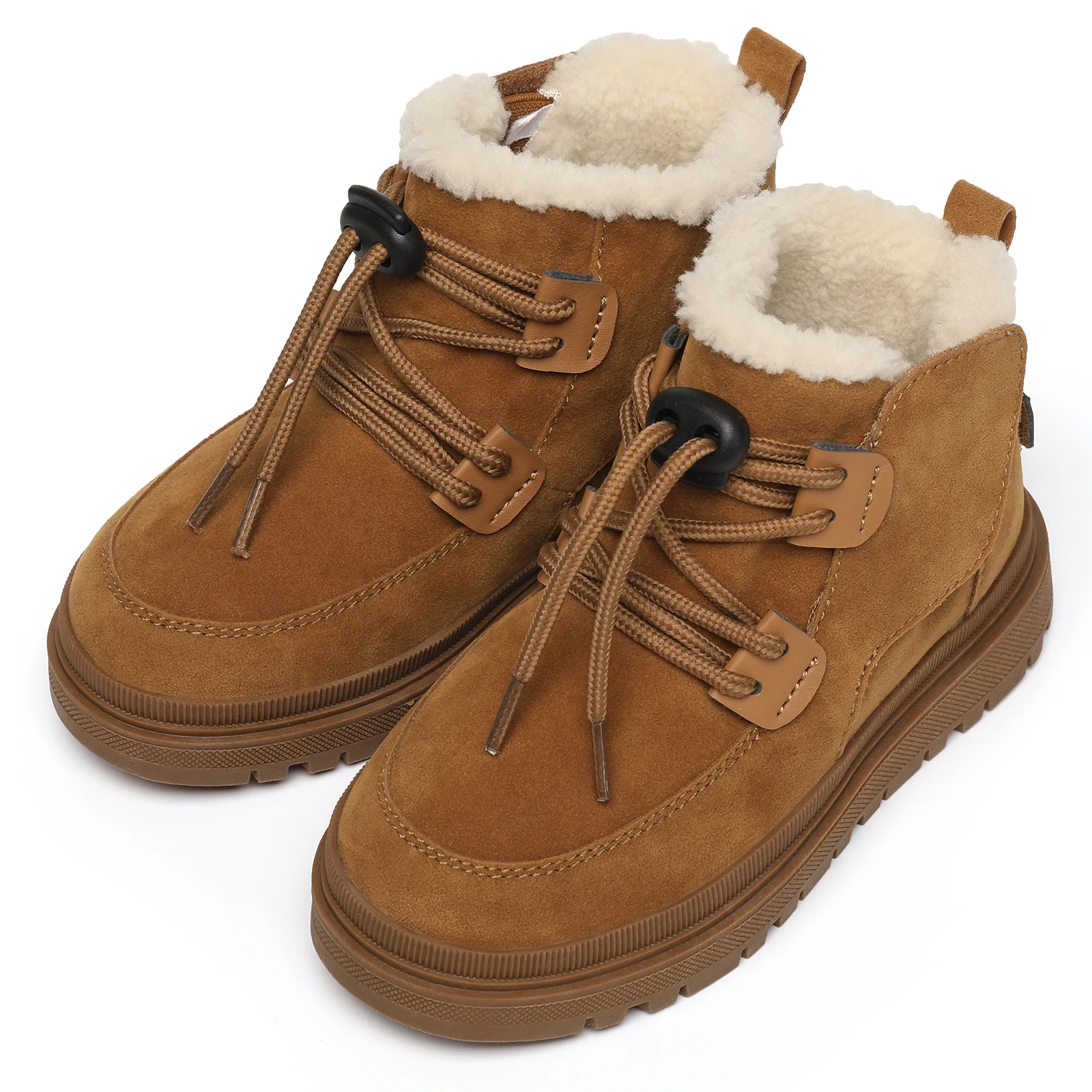 YISHEN-Botas De Nieve para niños, botines cortos antideslizantes, cálidos, De felpa De ante, para invierno