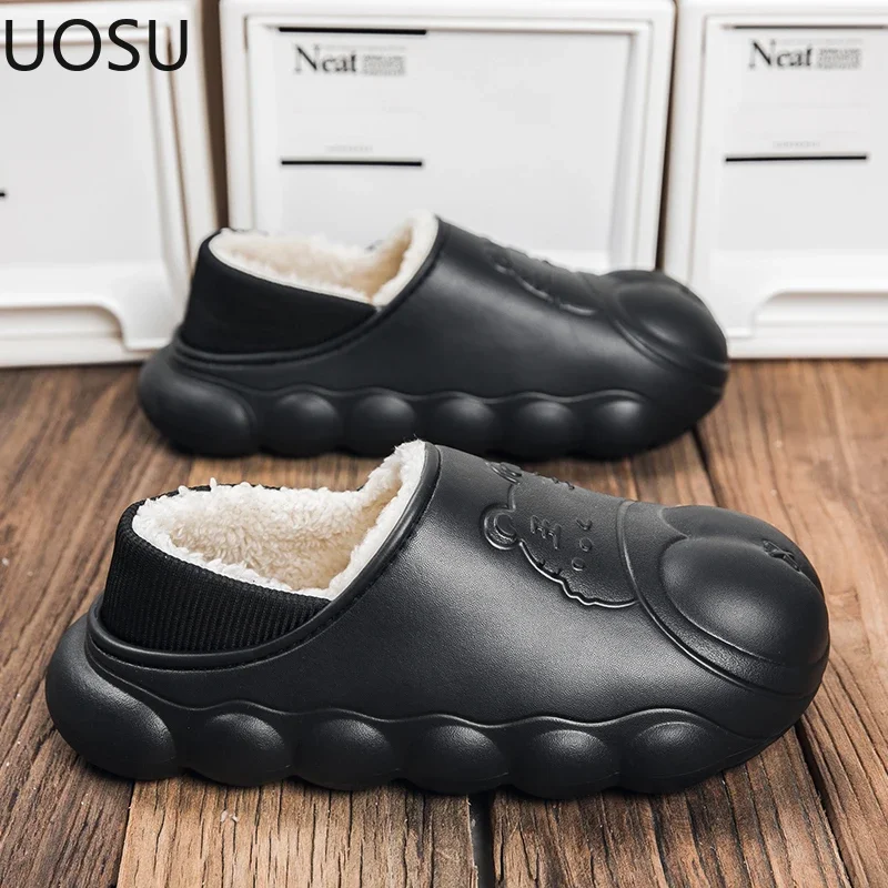 Man Cotton Slippers Men's Slipper Comfortable Couple's Slipper Personality Winter Style Thickening UOSU Explosive Style New