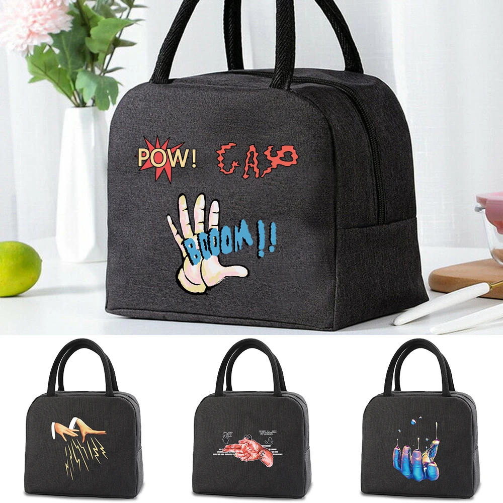 

Lunch Bag for Women New Thermal Insulated Lunch Box Tote Cooler Bag Picnic Travel Bento Pouch Lunch Container Food Storage Bags