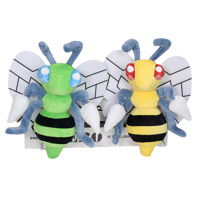 Juguetes de peluche de Pokémon de 18cm, juguete de peluche Shiny Beedrill, muñeco suave de abeja, regalo de Navidad