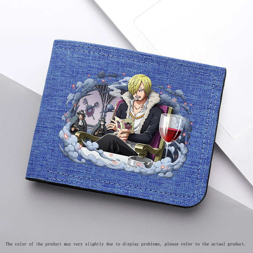 قطعة واحدة شخصية أنيمي سانجي بوا هانكوك محفظة رجالية قصيرة قابلة للطي محمولة محفظة نسائية للعملات المعدنية بطاقة ائتمان شخصية أنيمي هدية متينة