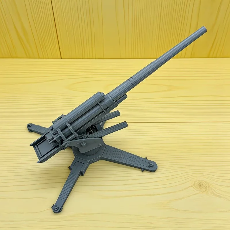 Large Anti-Aircraft Gun Model with Rotating Turret, Military Model, Home and Office Decoration, Collectible, Gift, Creative