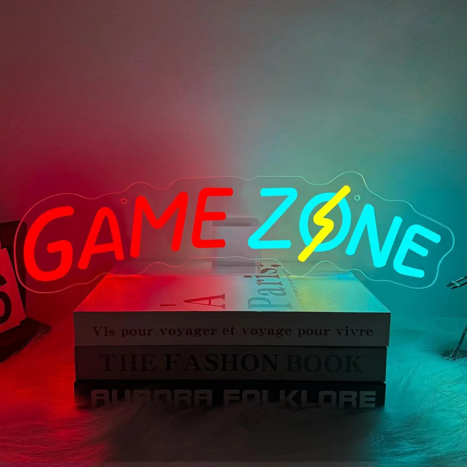 

Game Zone Neon Sign Dimmable USB LED Light for Game Room Man Cave Bedroom Wall Decor Gamer Themed Art Sign Wall Lights Gifts