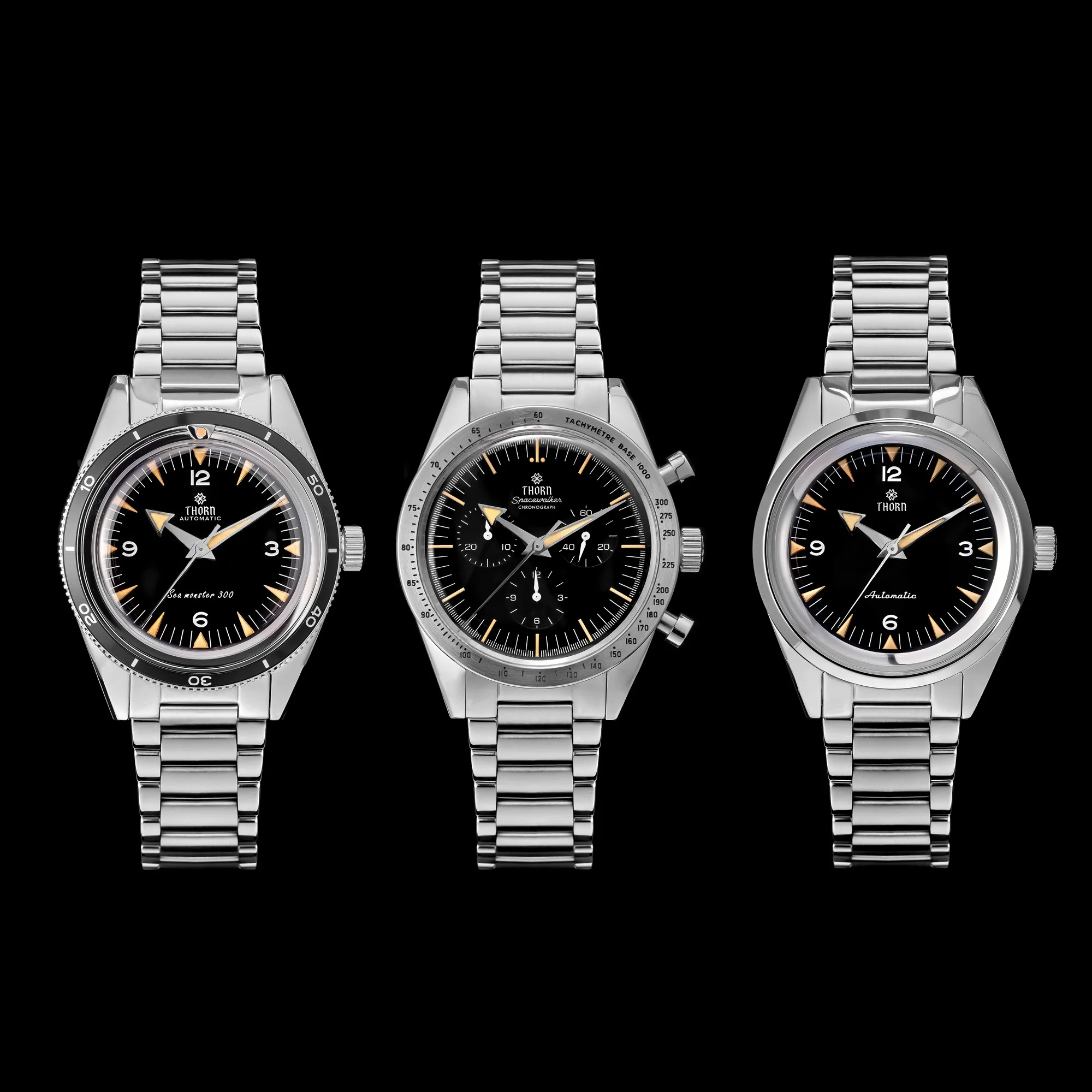 テンダーロイン Thron T026 38mm Watch Sapphire Crystal 316L Stainless Steel PT5000
