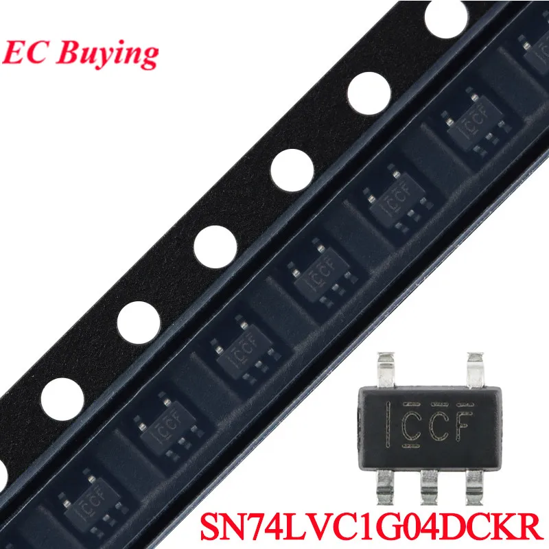 50Pcs/10pcs SN74LVC1G04DCKR SN74LVC1G04 74LVC1G04 SN74 CCF SC-70-5 Single-channel Inverter NOT Gate IC Logic Chip