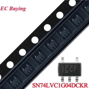 단일 채널 인버터 NOT 게이트 IC 로직 칩, SN74LVC1G04DCKR, SN74LVC1G04, 74LVC1G04, SN74, CCF SC-70-5, 50 개, 10 개