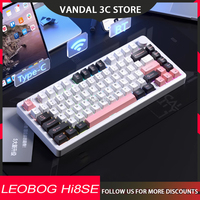 Leobog Hi8SE Mechanical Keyboard Gasket Wireless Keyboards Aluminium Alloy 3 Mode Hi8 SE Customize Hot Swap Gamer Keyboard Gifts