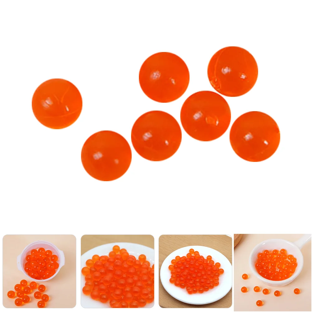 

100 Pcs Imitation Caviar Mini Simulation Toys Bowl of Noodles Realistic Fake Food Child Sushi