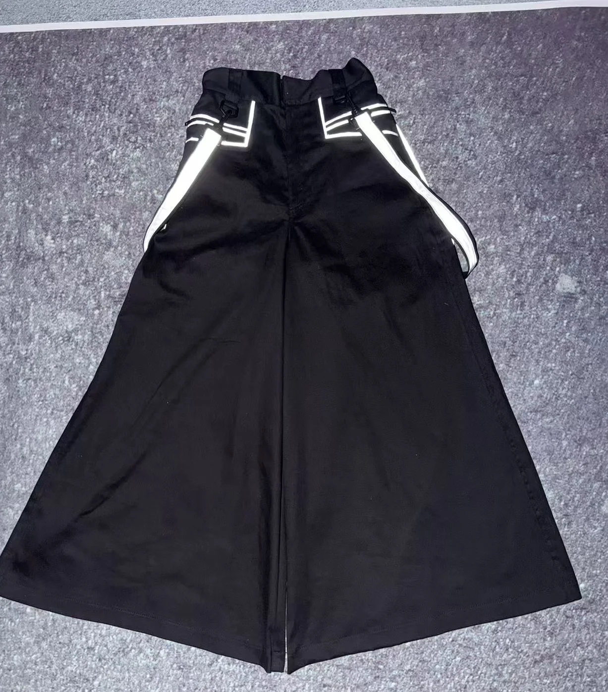 PHATTPANT Shuffle Pants Calça Phat lisa preta sem acabamento