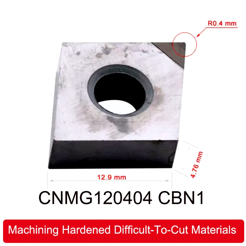 GULING 10PCS Diamond CNMG120402 PCD Turning Insert For Copper Aluminium CBN Heat Treatment Hardened Steel Machining inserts