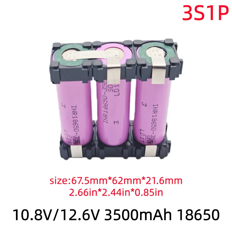 18V for screwdriver electric drill cell battery 3500mAh 16.8V 10.8V 18650 35E battery pack Customized 5s1p 5S2P 5s4p 3s1p 4s1p