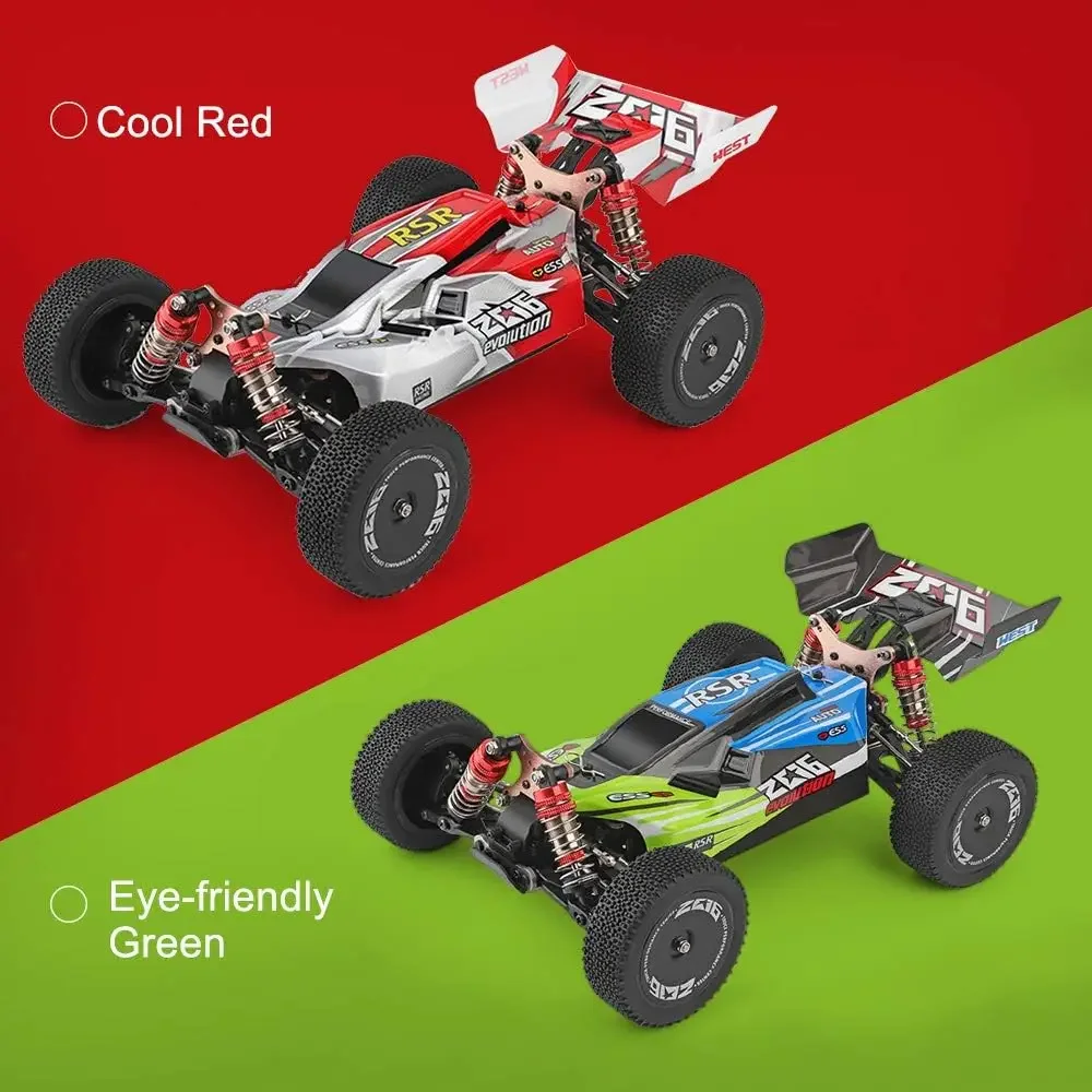 WLtoys 144001 RC Car, 4WD 2.4GHz 60km/h High Speed Remote Control Car Off-Road RC Trucks, 1:14 Scale RC Buggy with RTR