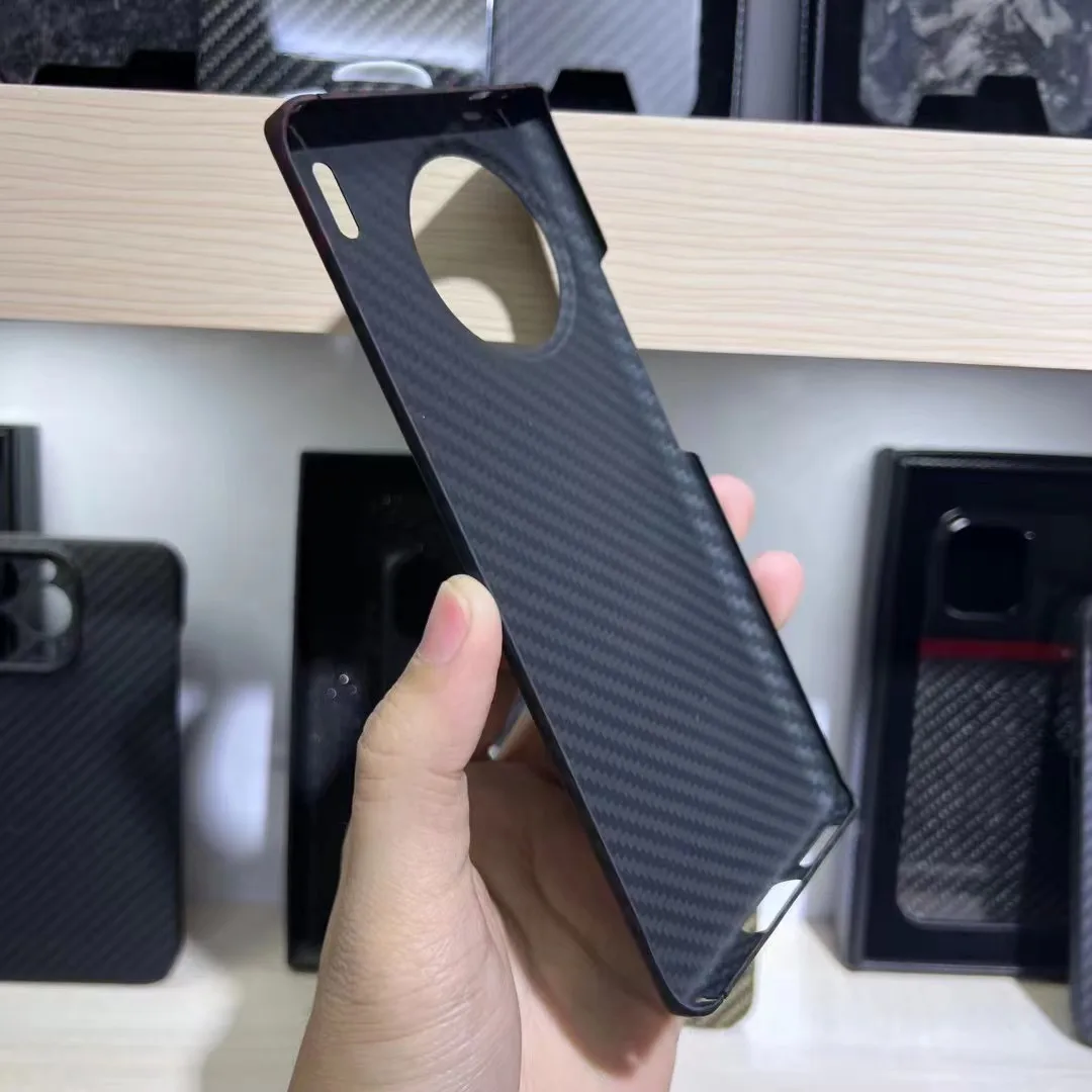 Carbon Fiber Case for Vivo X90 Pro Plus Lens Protective Phone Case Aramid Fiber Cover Business Phone Accessory