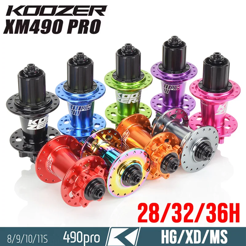 

koozer xm490 pro MTB bicycle hub 135x10 100x9 28H 32H 36H HG XD Micro Spline for Shimano Sram quick release Mountain bike hubs