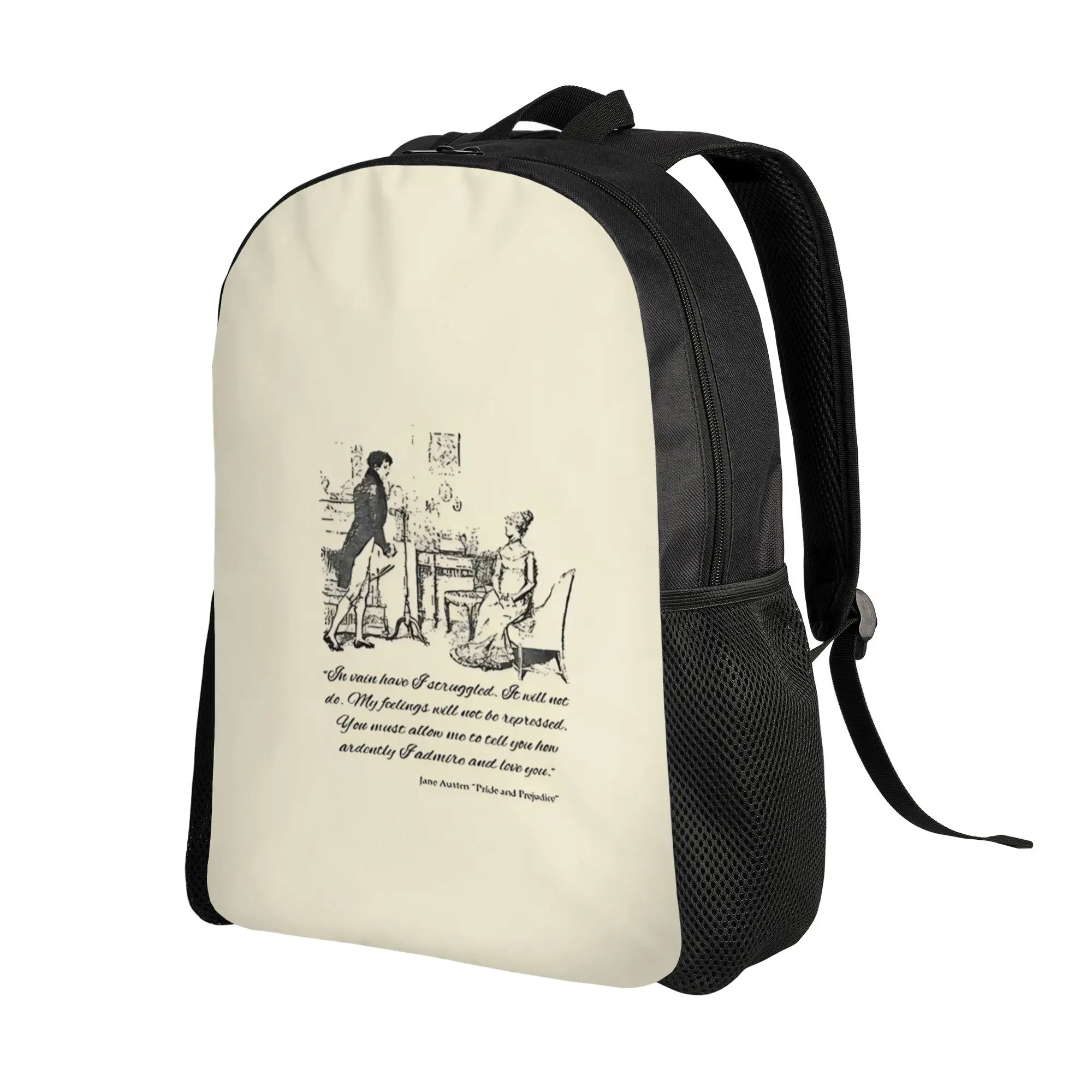 Back to school season Vintage Book Club Fans Literary Pride and Prejudice Gifts Knapsack  Students Versatile Backpack