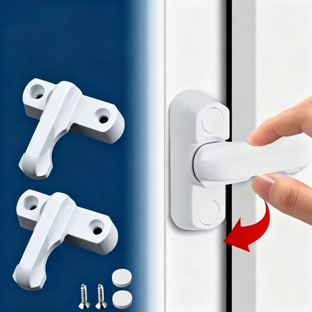 Home Balcony Practical Replacement Security Window Door Lock Door Lock, Safety Bar, Handle, Sweep Latch