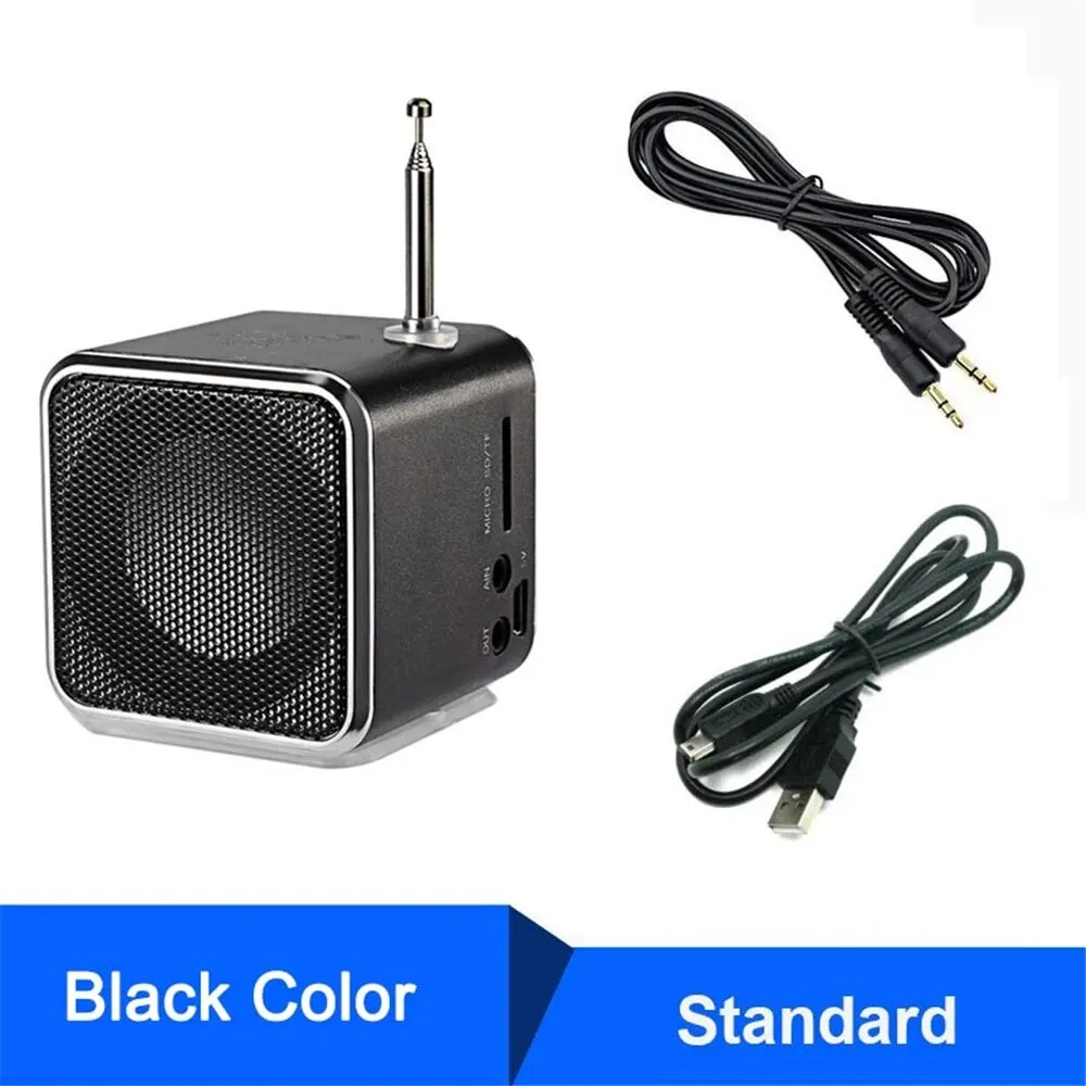 Rechargeable Portable radio FM portable mini radio Mini High Bluetooth Portable Voice Suitable for computer cell phone MP3 music