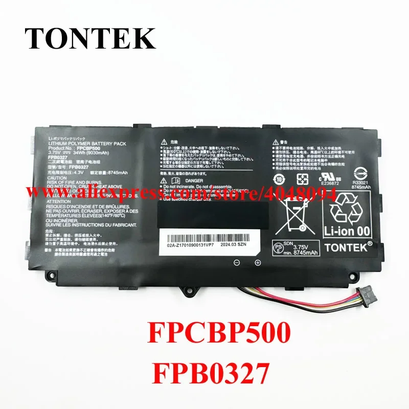 Аккумулятор для ноутбука FPB0327 FPCBP500 для Fujitsu Arrows Tab Q506 Q507 Q508 CP695045-01 CP731923-01 3.75В 34Втч 9030мАч