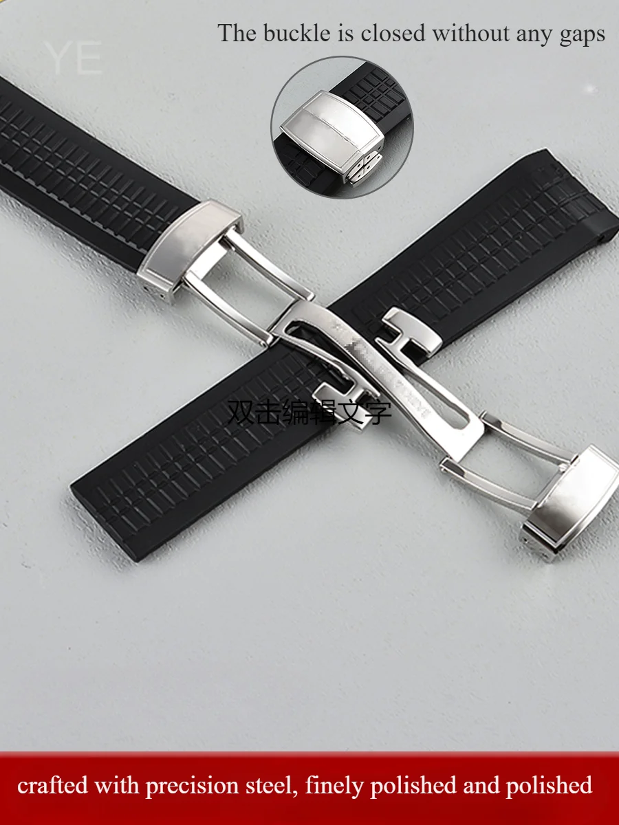 For Patek Philippe Grenade Rubber Watch Strap Aquanaut Series 5167/5164 PP Original Durable Silicone Watch Strap 21mm