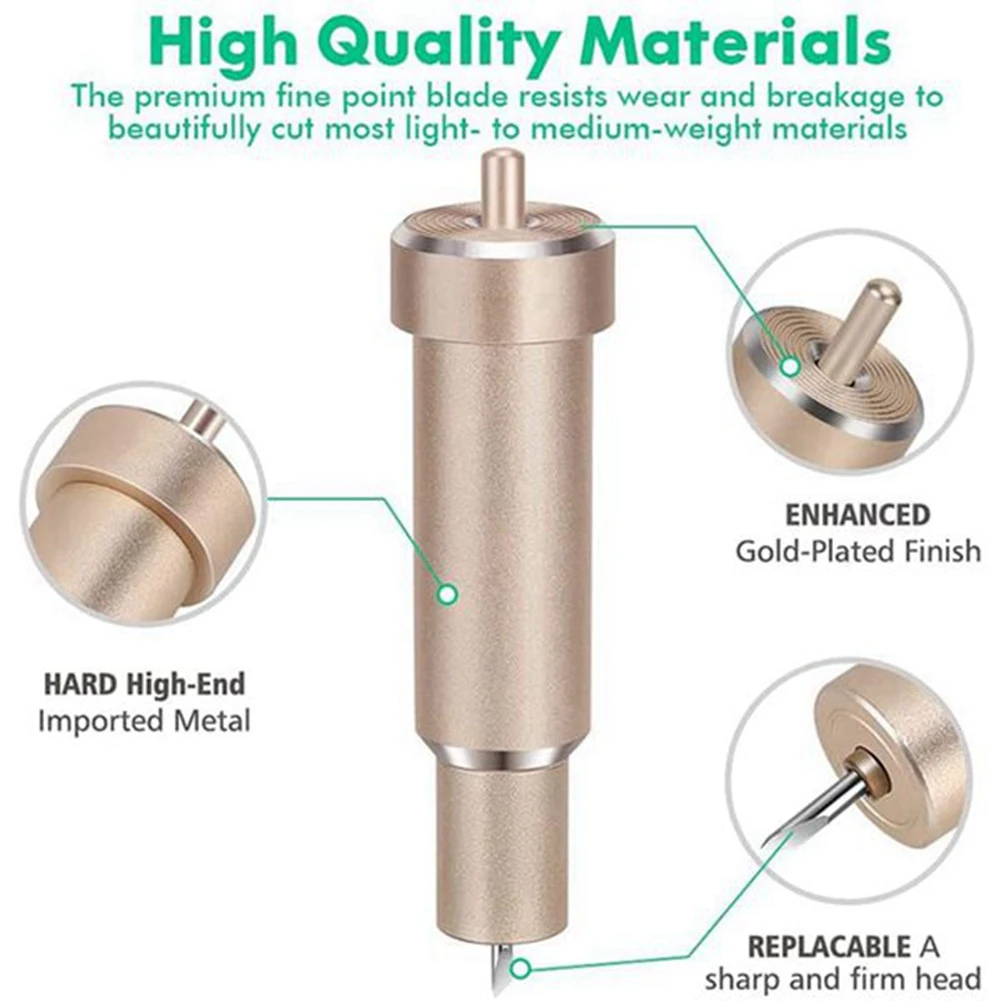 جديد 15 قطعة قسط غرامة نقطة شفرة القطع الفينيل استبدال الراسمة السكاكين لصانع الكريكت + 1 قطعة حامل لصانع الكريكت