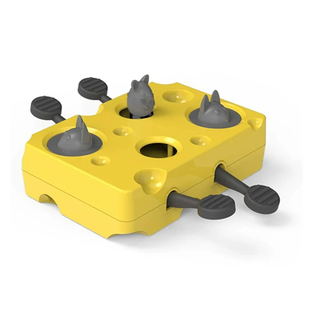 

Educational Cat Toys Leaking Food Toys Slow Food Whack-a-Mole Box Interactive Concentration Training Artifact for Kittens Pets