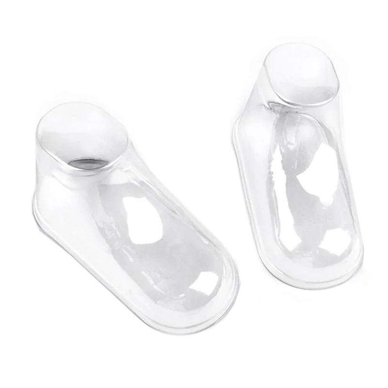 10/20/50 Uds. Botines de plástico transparente para exhibición de pies, zapatos, calcetines, escaparate de pies, medias botas, zapatos de PVC transparente