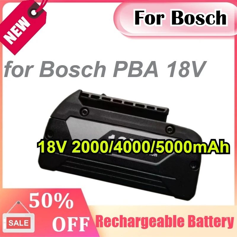 

18V 2000/4000/5000mAh for Bosch PBA 18V Cordless Power Tools Replacement Battery