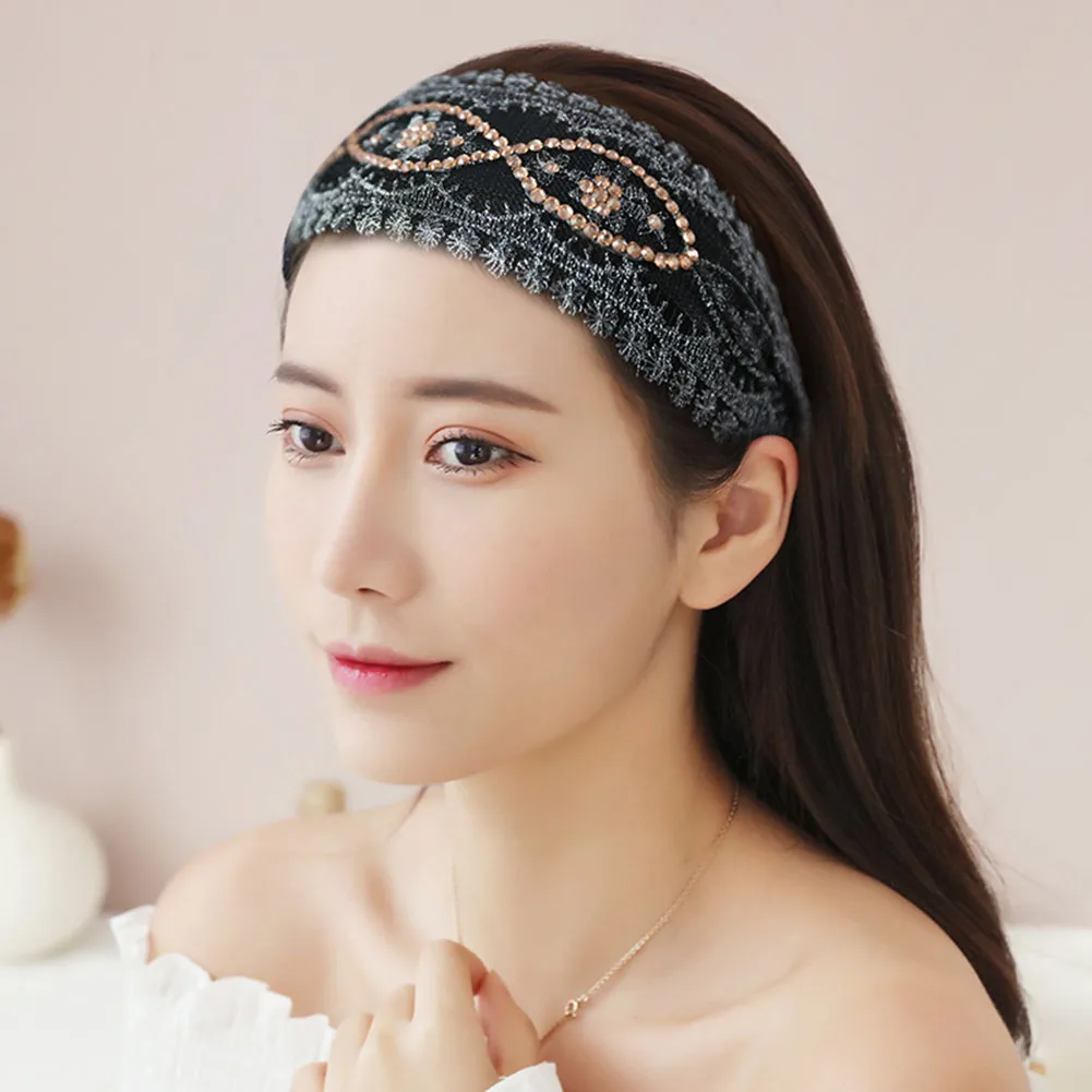 Hair Accessories Sports Headband Decoration Wide Brim Hides White Hair Hoop Suitable For Female Hair Decoration