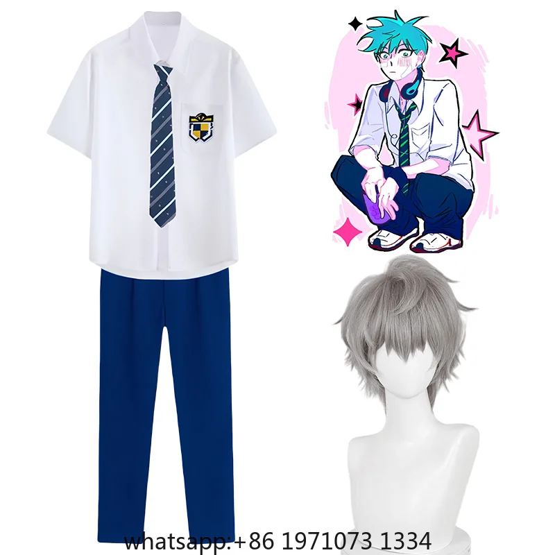 Anime Till Cosplay Costume Alien Stage Cosplay Till Blink Gone Uniform White Shirt Till Wig Halloween Costume for Men Comic Con