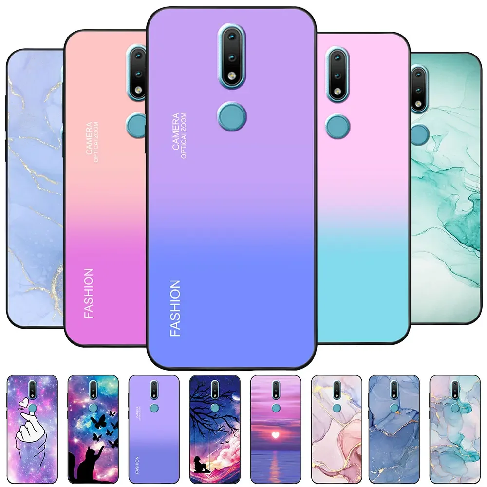 Case For Nokia 2.4 1.4 3.4 5.4 Coque Nokia 5.3 TPU Soft Silicone Phone Case For Nokia 5.3 Animal Cover FlowerFunda Cute Bumper