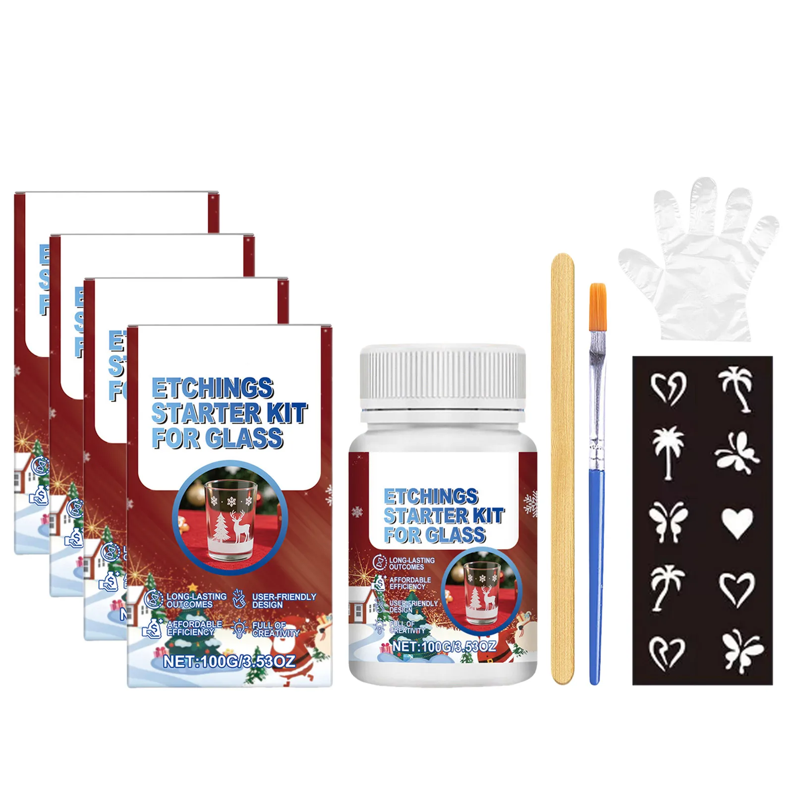 Kit de gravure sur verre avec 6 outils, arts et artisanat de pâques pour enfants de 2 ans, Kit de gravure pour débutants en verre qui crée une gravure