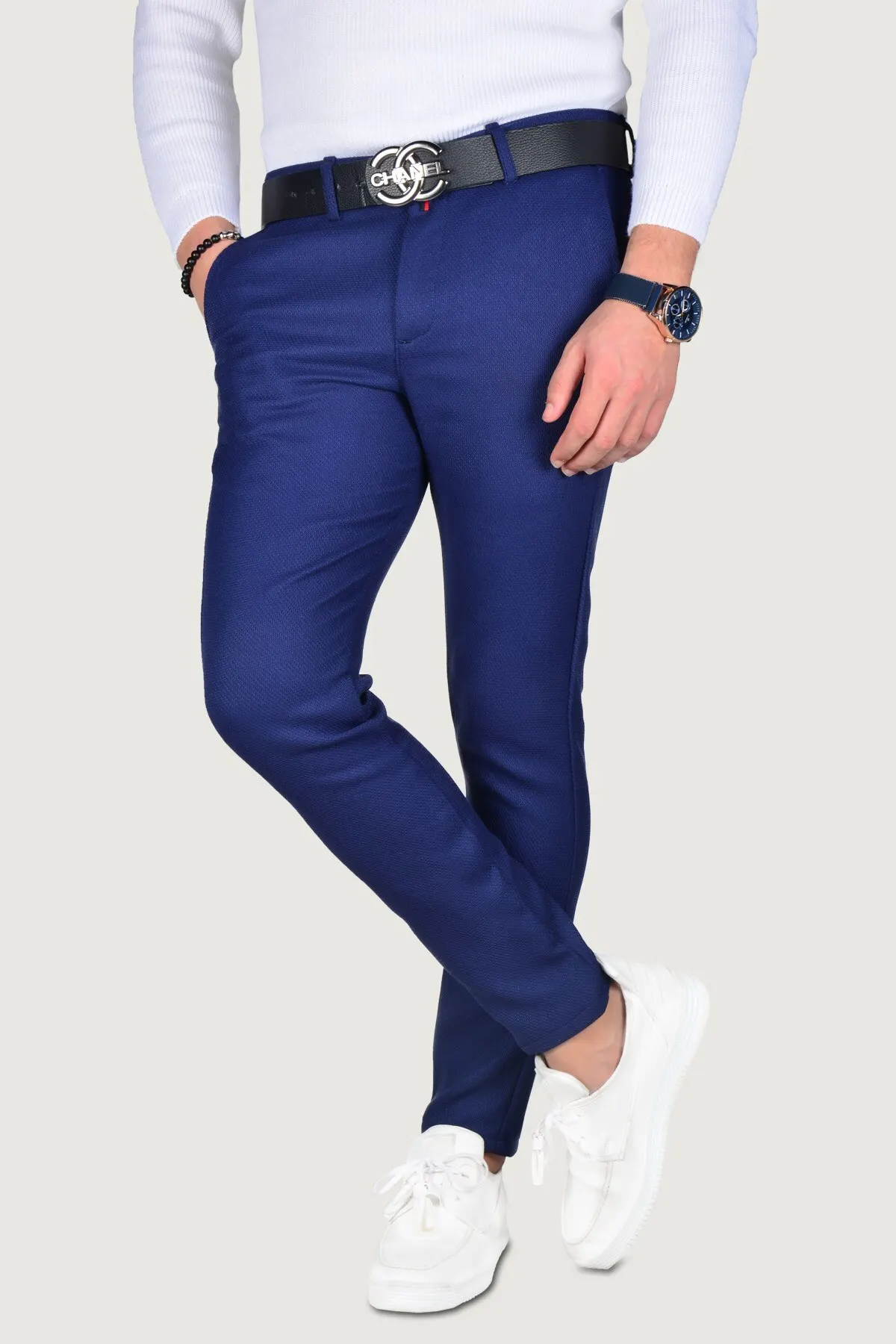 

Men's Clothing Overalls Pants Trousers Slim Fit Linen For Office & Work Flexible Comfortable Tight-Fitting Stylish Smart Casual