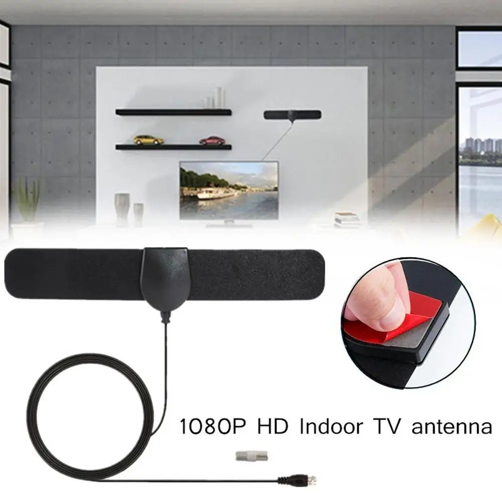 1080p Hdtv Digital Tv Antenna 980miles Range Dvb-t2 Indoor Signal Booster Amplifier 20DBI Usb Powered