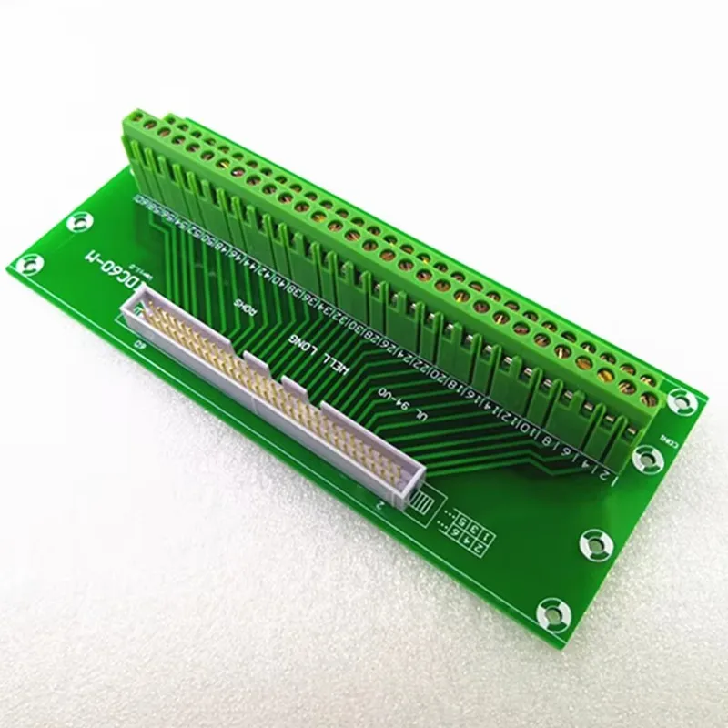 DC3 60P 2x30Pins Header Breakout Board, Terminal Block, Connector.