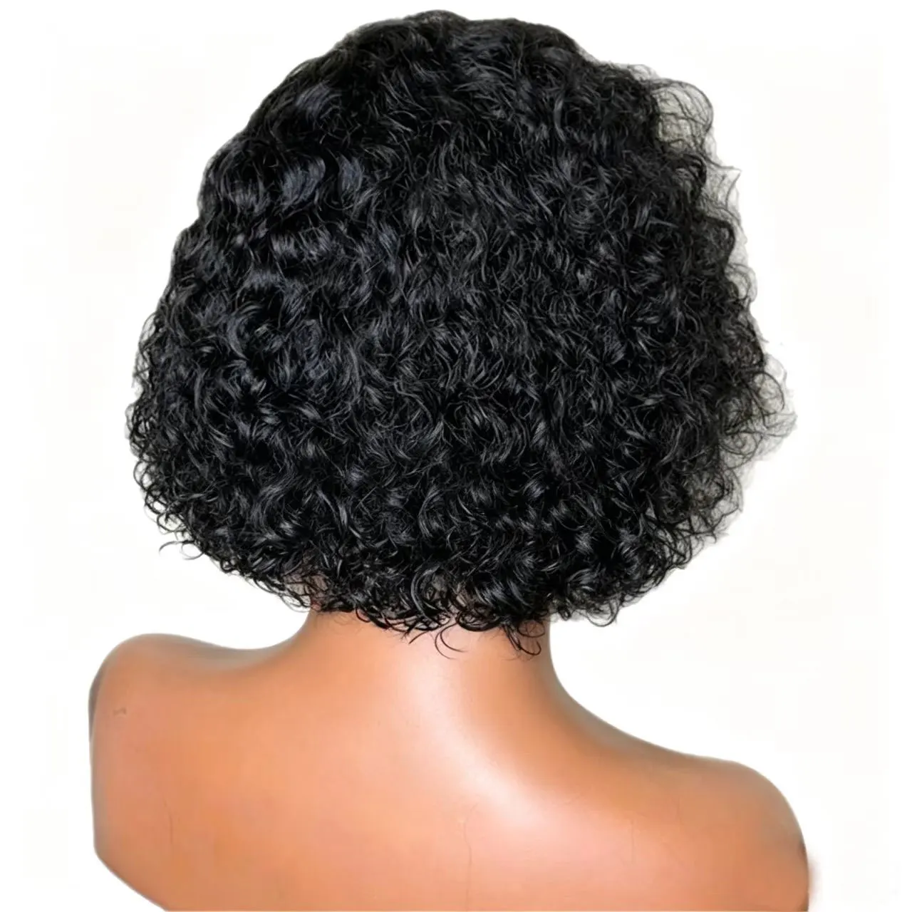 JOVIA Glueless Lace Frontal Wigs HD Transparent  Kinky Bob Curly black Wigs For Women cosplay hair extensions on clearance sale
